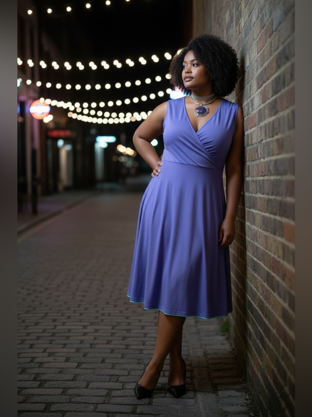 Musette Sleeveless Double Sided Wrap Dress